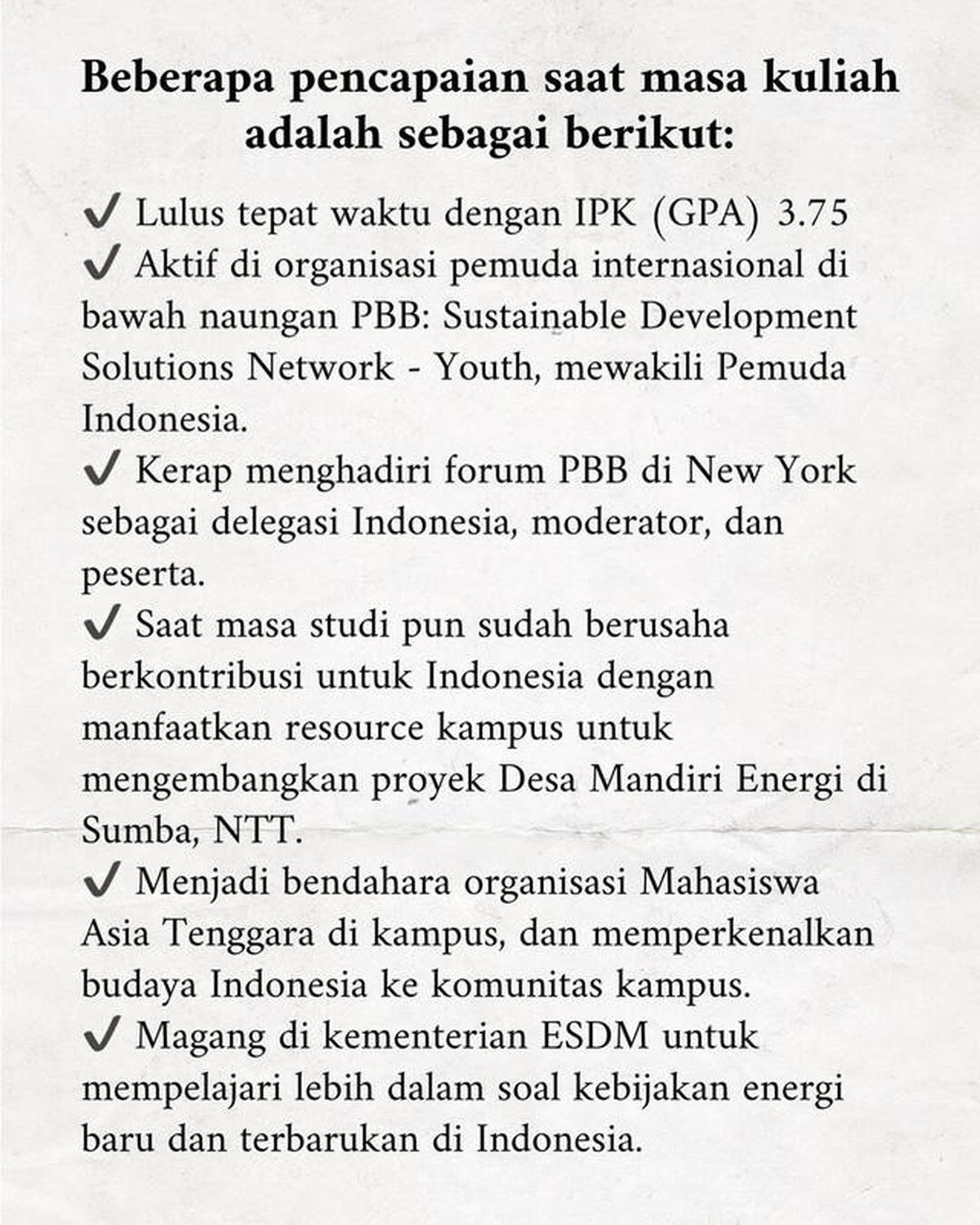 Tasya Kamila Laporkan Pencapaian Dari Beasiswa LPDP, Ingat Tak Bisa Pulang Saat Ayah Meninggal