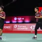 Ganda putra Indonesia Mohammad Ahsan/Hendra Setiawan lolos ke semifinal BWF World Tour Finals 2020 yang berlangsung di Impact Arena, Bangkok, Thailand, Jumat (29/1/2020). (foto: BWF-limited acces)