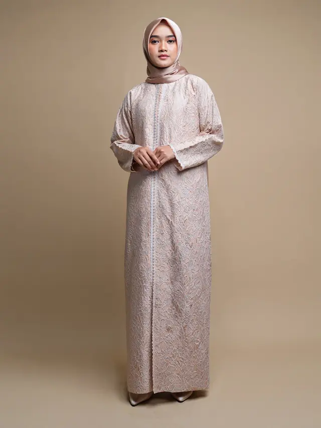 Brokat Arab Kombinasi Gamis Abaya