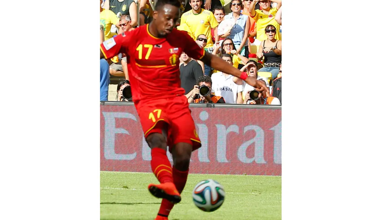Divock Origi adalah Striker timnas Belgia kelahiran 18 April 1995 (19 tahun). (REUTERS/Yves Herman)