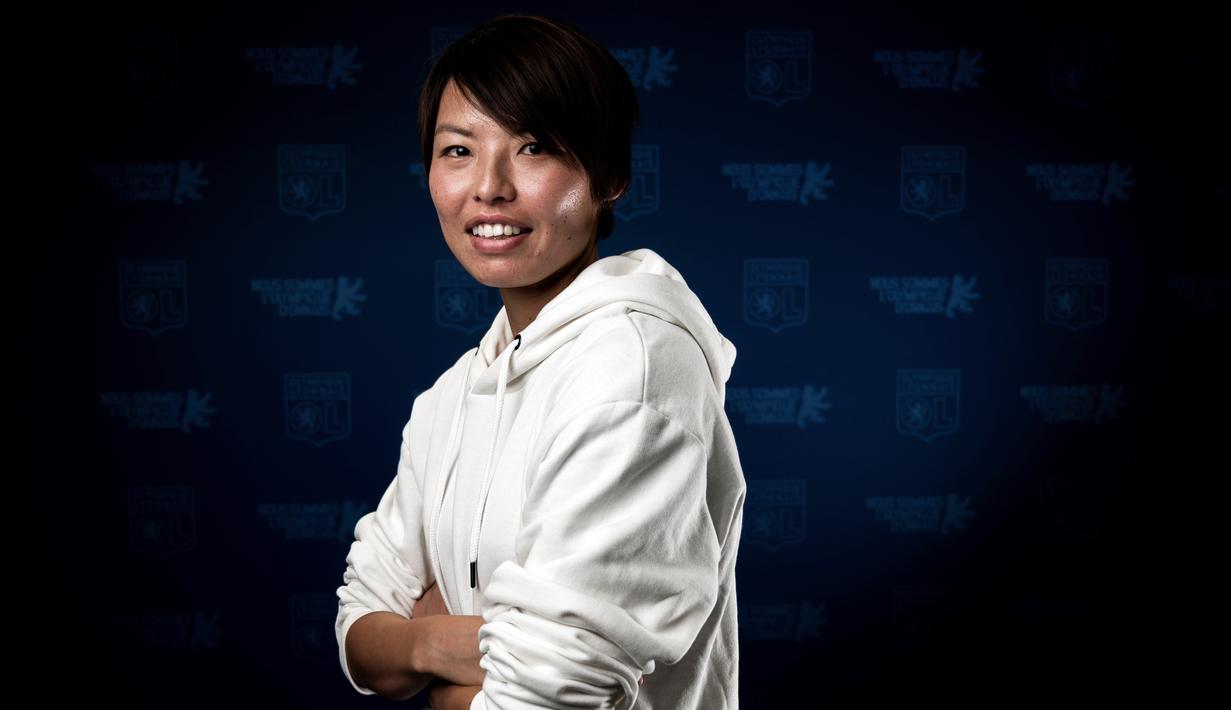 Saki Kumagai bek asal Jepang sudah bermain untuk klub Olympique Lyonais asal Prancis sejak 2013. ( AFP/Jeff Pachoud )