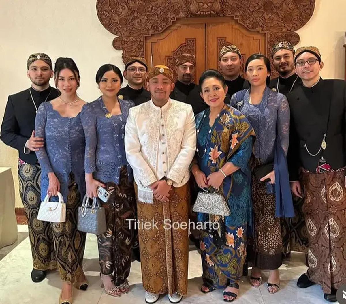 Tanpa Mayangsari, 6 Potret Penampilan Terbaru Keluarga Cendana Kembali Berkumpul di Pernikahan Cicit Soeharto