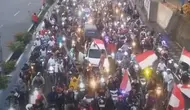 Masyarakat Kota Ambon tumpah ruah konvoi ke jalanan merayakan kemenangan timnas pada Jumat pagi (26/4/2024). (Liputan6.com/ Dok Ist)