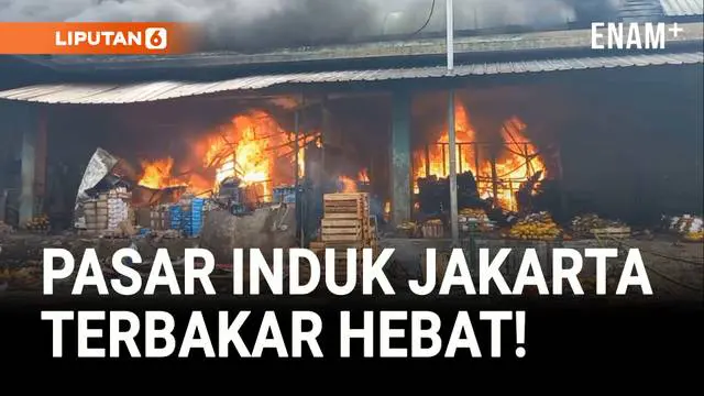 Pasar Induk Kramat Jati Jakarta Terbakar, 35 Kios Hangus
