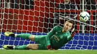 Penjaga gawang Manchester United asal Spanyol, David de Gea. (AFP/Oli Scarff)