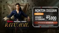 Nonton Ratu Adil duluan menggunaka Vidio Express (Dok. Vidio)