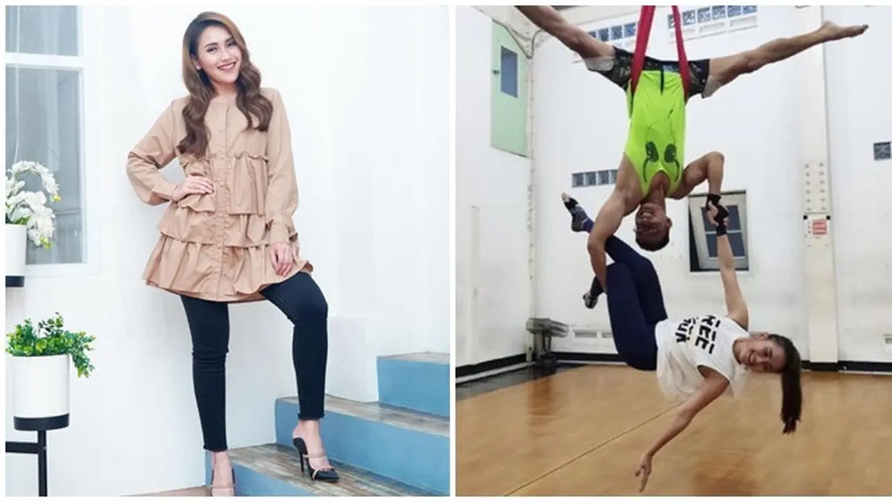 Potret Ayu Ting Ting Saat Aerial Dance, Gayanya Jadi Sorotan