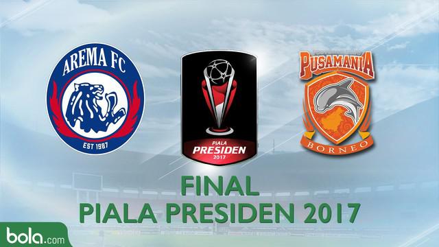 Berita video motion grafis tentang final Piala Presiden Arema FC vs Pusamania Borneo FC yang disiarkan oleh Indosiar.