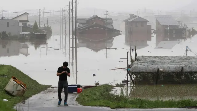 Tewaskan 75 Orang, Begini Dampak Kerusakan Banjir Jepang