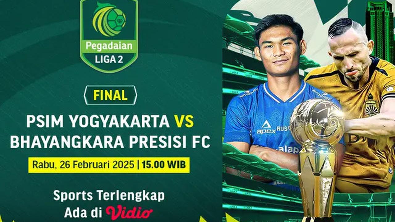 Live Streaming Final Pegadaian Liga 2: PSIM Yogyakarta Vs Bhayangkara FC