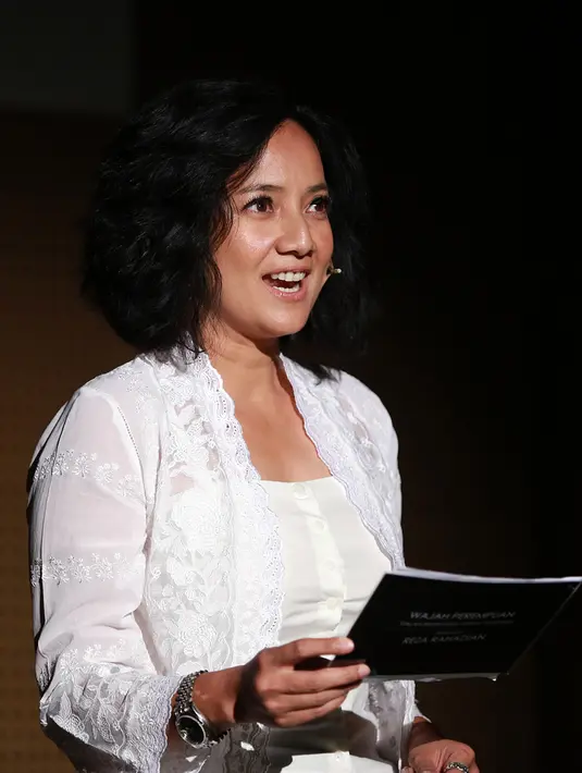 Harapan pemeran film 'Laskar Pelangi', Cut Mini, mencintai dan menghargai karya film lokal terus digalakkan. (Deki Prayoga/Bintang.com)