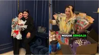 Momen kejutan ulang tahun Dewi Perssik ke-39. (sumber: Instagram/rosameldianti29/mayninamahdalis)
