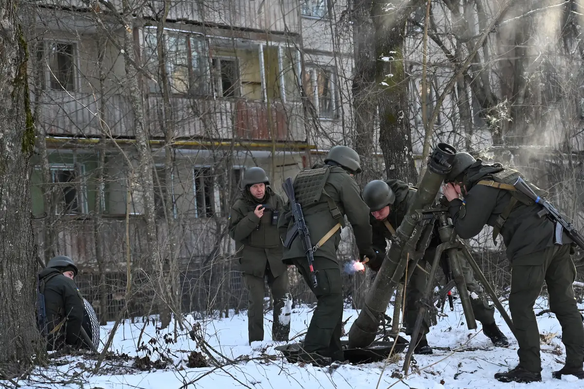 Latihan Perang Pasukan Ukraina di Kota Hantu Chernobyl