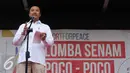 Menpora Imam Nahrawi menyampaikan sambutan usai membuka Lomba Senam Poco-Poco Nusantara di Jakarta, Jumat (12/2/2016). Lomba ini memperebutkan piala Ibu Negara RI dan piala Menpora. (Liputan6.com/Helmi Fithriansyah)
