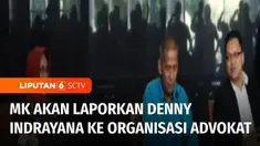 Sementara itu, Mahkamah Konstitusi akan melaporkan mantan Wamenkumham, Denny Indrayana ke organisasi advokat yang menaunginya. Laporan MK terkait cuitan Denny Indrayana yang mengaku mendapatkan bocoran MK telah memutuskan Pemilu 2024 jika dengan sist...