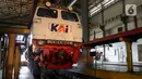 Kereta Api Jarak Jauh (KAJJ) tambahan dengan keberangkatan dari Stasiun Gambir ada sebanyak 12 perjalanan. (Liputan6.com/Herman Zakharia)