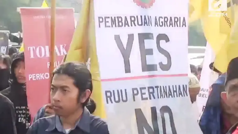 Demo Mahasiswa Tolak RUU Pertanahan