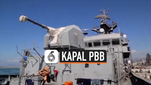 Kapal milik PBB rusak dalam ledakan Beirut, Lebanon. Beberapa staf mengalami luka-luka berat akibat ledakan tersebut. Kapal ini milik pasukan penjaga perdamaian PBB di Lebanon, UNIFIL.