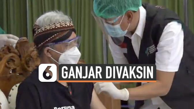 VIDEO: Gaya Nyentrik Gubernur Ganjar Pranowo Saat Disuntik ...