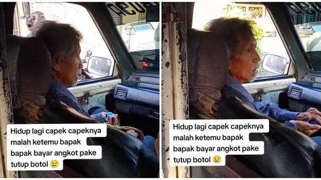 Viral Penumpang Bayar Angkot Pakai Tutup Botol Bikin Pilu, Sikap Sopir Tuai Pujian