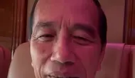 Presiden Joko Widodo (Jokowi) nge-vlog di pesawat kepresidenan saat hendak bertolak ke Balikpapan, Kalimantan Timur, Senin (3/6/2024). (Dok. Tangkapan Layar Instagram @jokowi)