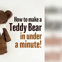 Cara Membuat Boneka Teddy Bear dalam Hitungan Menit