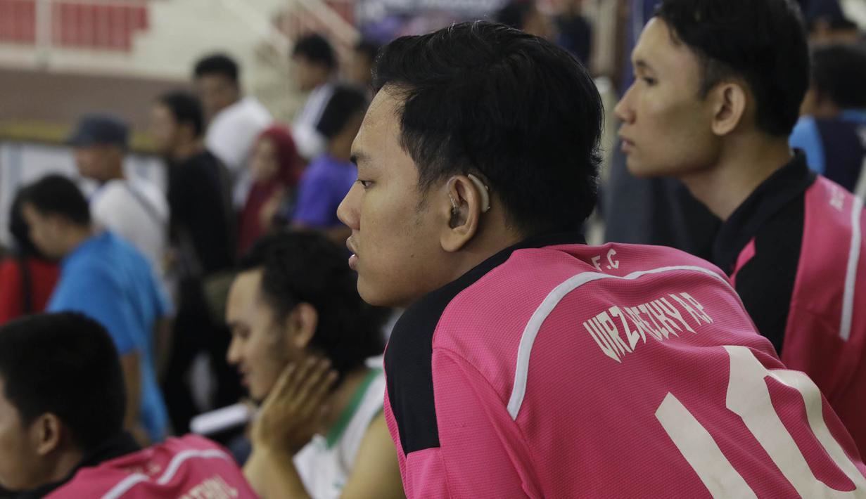 Kejuaraan Futsal Tuna Rungu yang diadakan oleh GERKATIN itu juga bertujuan untuk memberdayakan para penyandang tuna rungu. (Bola.com/Vitalis Yogi Trisna)