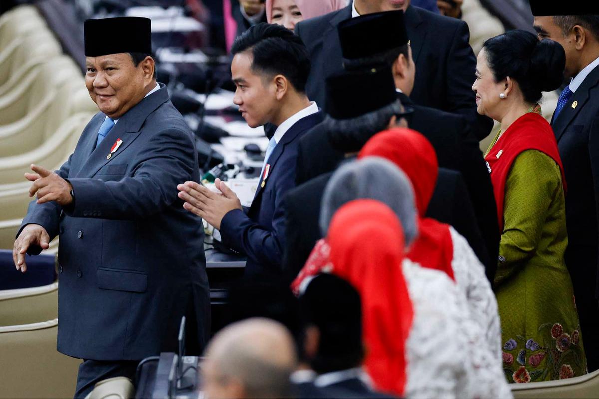 FOTO: Prabowo Tiba di Gedung Nusantara Jelang Pidato Kenegaraan