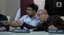 Hasilnya, secara resmi KPU menetapkan tiga pasang calon presiden dan wakil presiden pada Pemilu 2024. (Liputan6.com/Faizal Fanani)