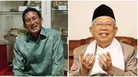 Kegiatan Ma'ruf Amin dan Sandiaga Uno, ketika Presiden Jokowi dan Prabowo akan bertemu (Sumber: Instagram/@sandiuno/@khmarufamin_)