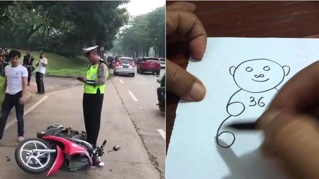 Catatan Polisi Buatan Warganet untuk Pria yang Ngamuk Saat Ditilang