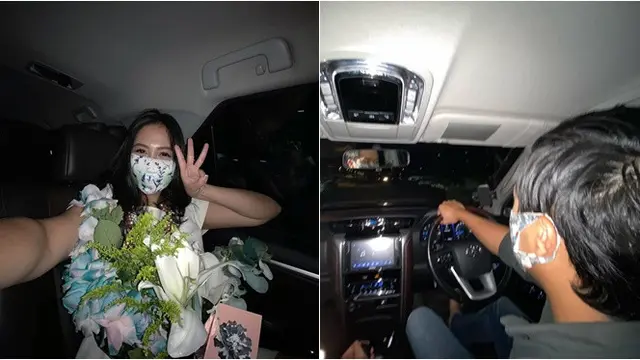 Anniversary Ke-3, Ini 6 Potret Caca Tengker dan Suami Keliling Jakarta Tengah Malam