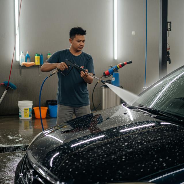 1. Jasa Cuci Kendaraan Panggilan (Door-to-Door)