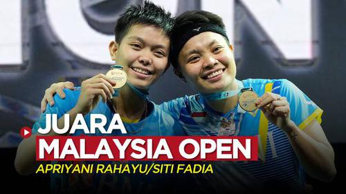 VIDEO: Apriyani Rahayu / Siti Fadia Juara Malaysia Open 2022 Setelah Kalahkan Pasangan China