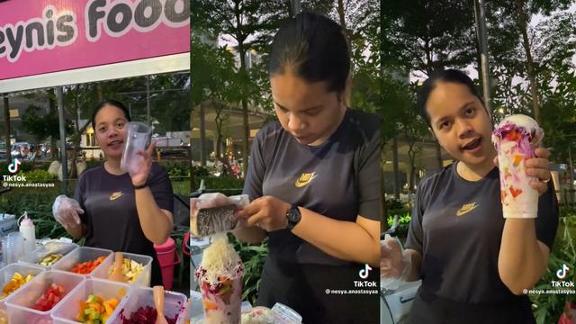 Usai Mencoba Brownies Alpukat dan Salad Buah Neynis Food, Farida Nurhan Beri Masukan kepada Pemiliknya untuk Memperbaiki Sikap (Sumber: TikTok @neysa.anastasyaa)