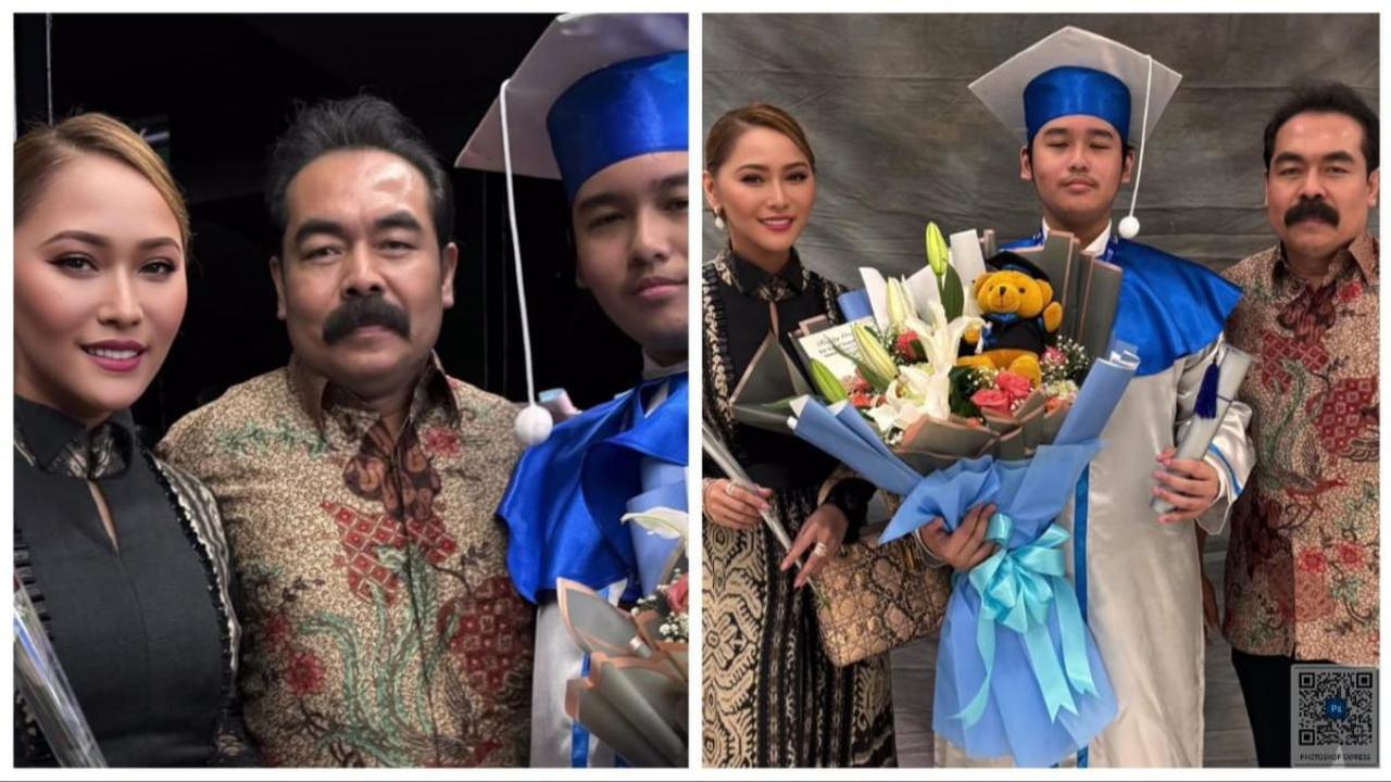 Cantik Menawan Inul Daratista di Wisuda Putra Gantengnya, Anggun Dalam Balutan Gaun dari Tenun Sabu NTT
