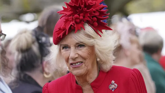 Ratu Camilla. (Yui Mok/Pool via AP)