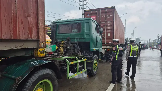 Penindakan Truk Sumbu Tiga saat Arus Balik Lebaran 2026.
