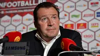 Pelatih tim nasional Belgia, Marc Wilmots. 