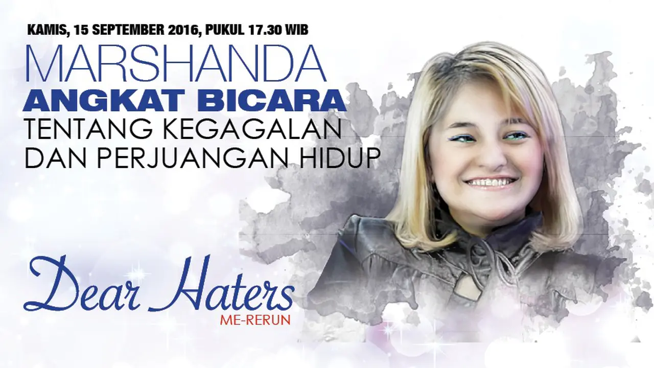 Live Streaming Dear Haters Bersama Marshanda 