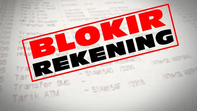 Tilustrasi rekening diblokir