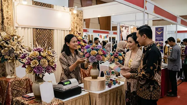 Cara Membuat Bunga dari Sedotan Plastik.AI Generated