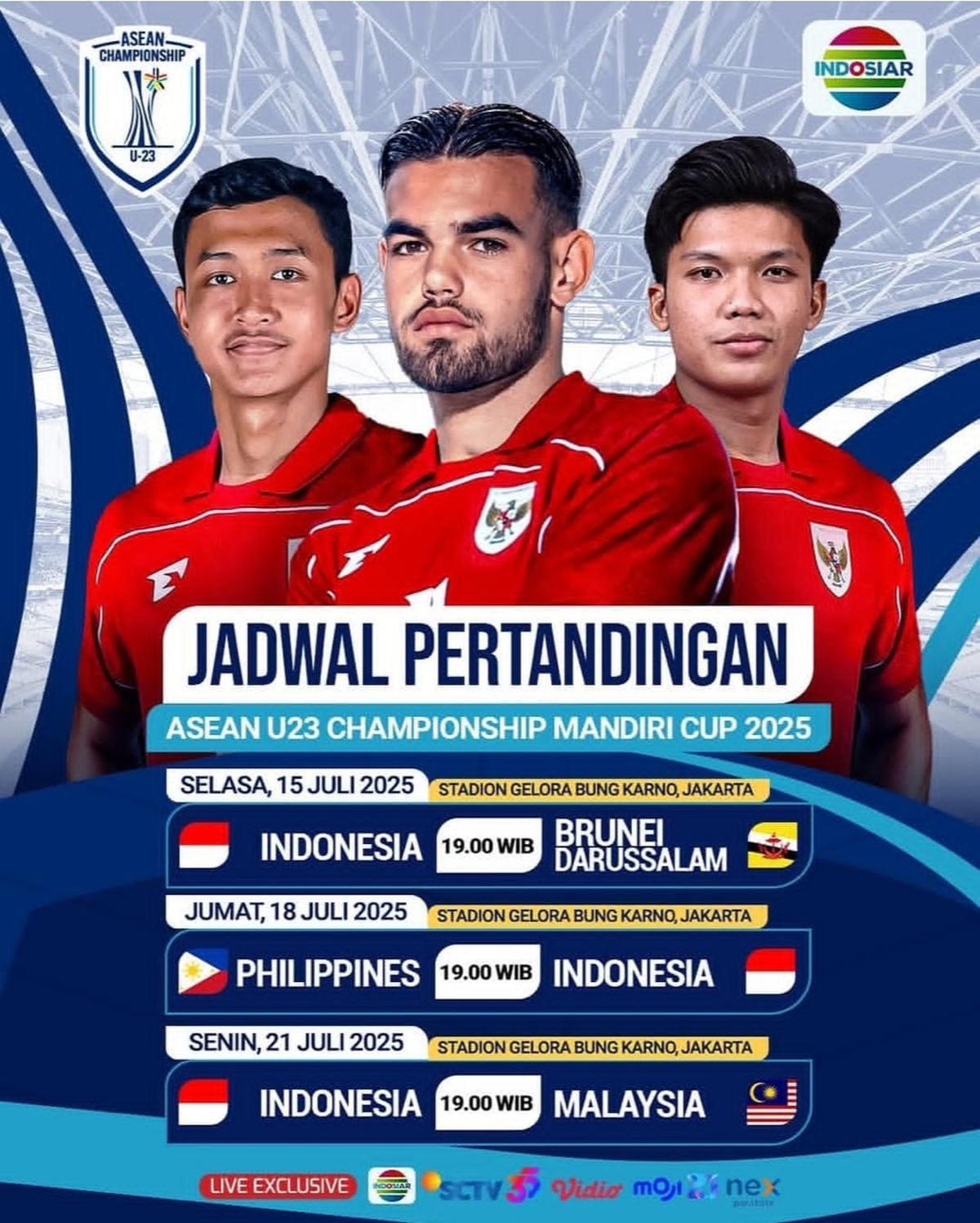 EMTEK Media Eksklusif Tayangkan Seluruh Pertandingan ASEAN U-23 Championship Mandiri Cup 2025