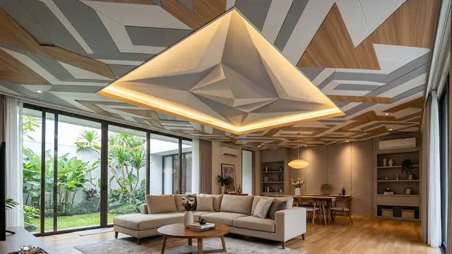 Model Plafon PVC untuk Interior Rumah Estetik/AI Generated