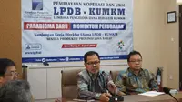 Direktur Utama Lembaga Pengelola Dana Bergulir (LPDB) KUKM Braman Setyo menggelar pertemuan dengan para pengusaha UKM di Provinsi Jawa Barat.