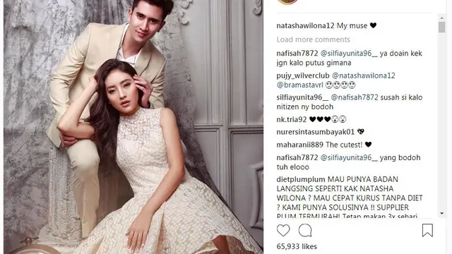 Natasha Wilona dan Verrell Bramasta