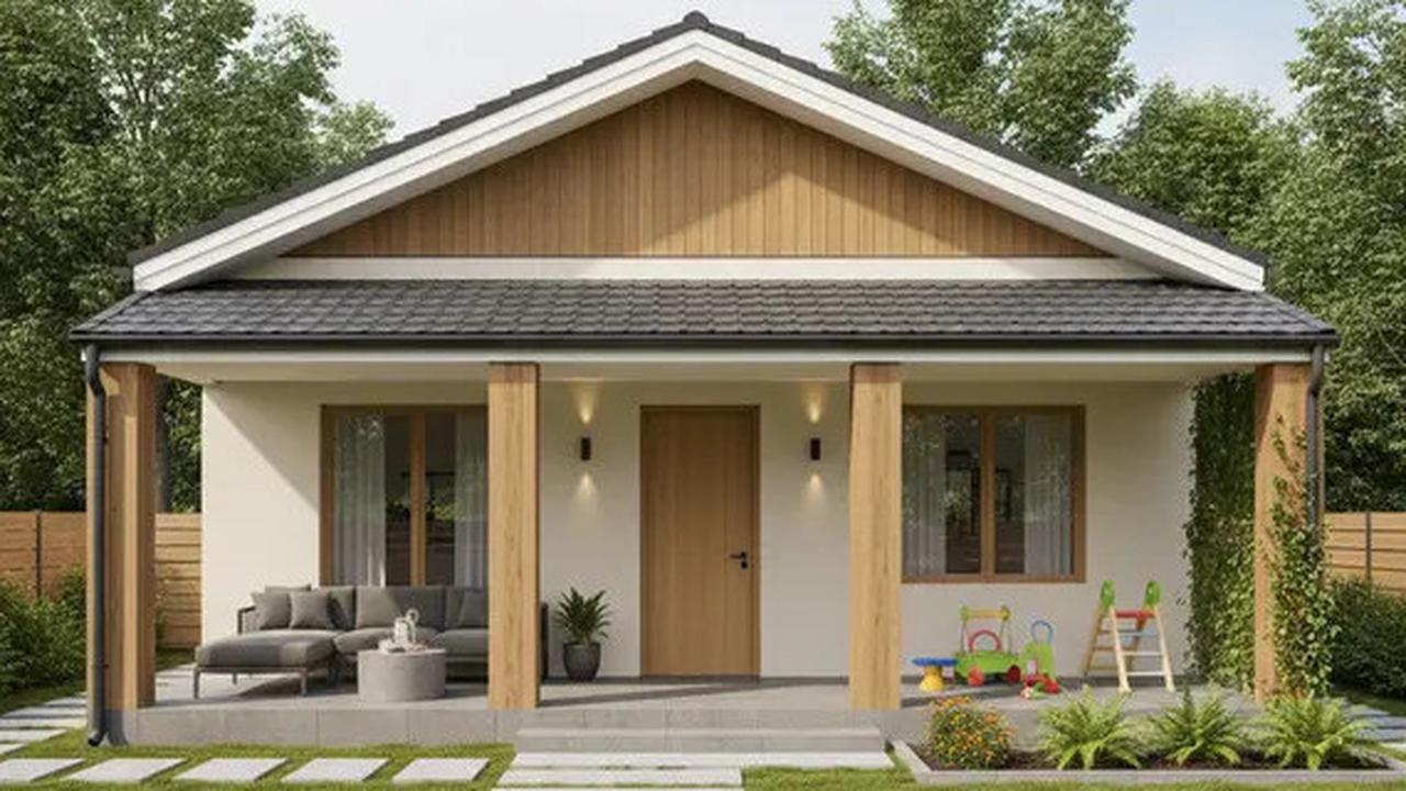 8 Inspirasi Desain Rumah 6x12 dengan Atap Pelana, Simple tapi Modern & Estetik!