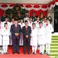Upacara Bendera Hari Ulang Tahun Kemerdekaan RI ke-77di KBRI Kuala Lumpur dihadiri oleh Presiden ke-6 RI Susilo Bambang Yudhoyono (SBY). (Dok KBRI Kuala Lumpur)