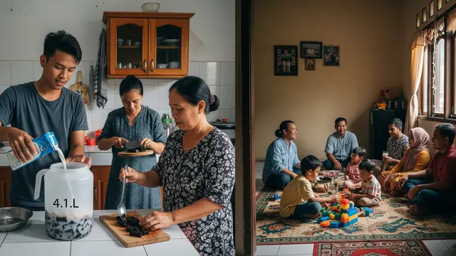 Es Susu Cincau untuk Sajian Sore Hari