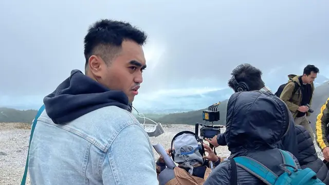 Donis Pratama di lokasi syuting. (Foto: Dok. Instagram @donis_london)